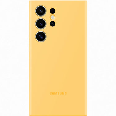 Samsung Silicone Case for Galaxy S24 Ultra - Yellow